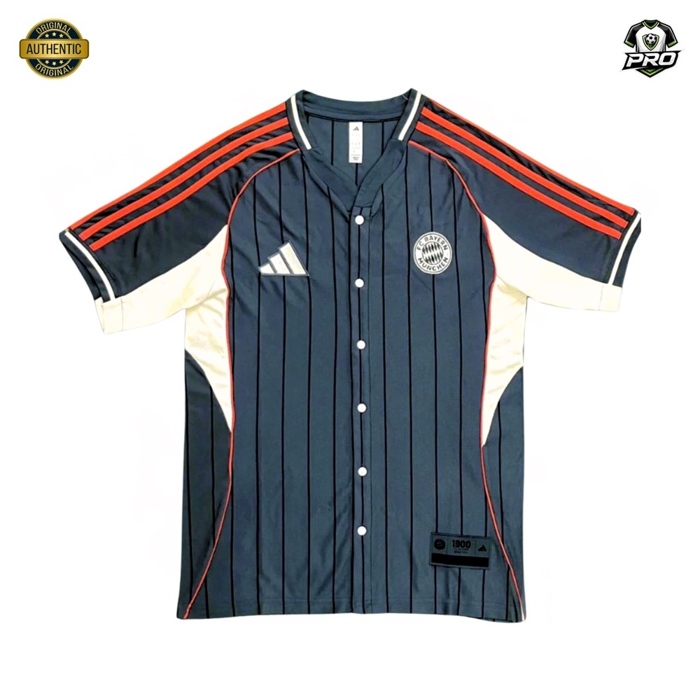 FC Bayern Munich adidas US Pack Full-Button Baseball Jersey - Limited Edition